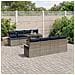 Set Divano da Giardino 9 pcs Grigio Rattan in Polipropilene - Foto miniatura 2