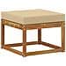 Set di divani da esterno con cuscino 8 pcs Naturale e Beige - Foto miniatura 5