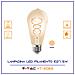 Lampadine Led E27 5w St64 Smd Filamento Bulbo Vintage Ambrata Vt-2065 7218 - Foto miniatura 2