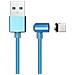 Cavo Magnetico Usb Verso Usb Type C 1m In Nylon Intrecciato - Foto miniatura 6