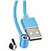 Cavo Magnetico Usb Verso Usb Type C 1m In Nylon Intrecciato - Foto miniatura 7