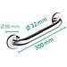 Maniglione Di Sicurezza 30 Cm In Acciaio Inox Cromato A00130001 - Foto miniatura 5