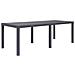 Tavolo Da Giardino Marrone 220x90x72 Cm Plastica Stile Rattan - Foto miniatura 1