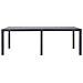 Tavolo Da Giardino Marrone 220x90x72 Cm Plastica Stile Rattan - Foto miniatura 3