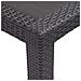 Tavolo Da Giardino Marrone 220x90x72 Cm Plastica Stile Rattan - Foto miniatura 4