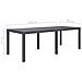 Tavolo Da Giardino Marrone 220x90x72 Cm Plastica Stile Rattan - Foto miniatura 5