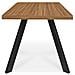Tavolo Rettangolare Piano In Rovere Struttura In Acciaio Antracite 180x100xh. 76 Cm - Foto miniatura 1