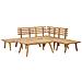Set Divani da Giardino 6 pz in Legno Massello di Acacia - Foto miniatura 4