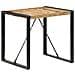 Tavolo Da Pranzo 80x80x75 Cm In Legno Di Mango Grezzo - Foto miniatura 9