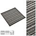 Quadrotte di Moquette 20 pz 5 m² 50x50 cm Antracite a Strisce - Foto miniatura 2