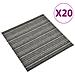 Quadrotte di Moquette 20 pz 5 m² 50x50 cm Antracite a Strisce - Foto miniatura 1
