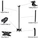 M Small Back To Back 1500 32" Nero supporto a soffitto per tv a schermo piatto - Foto miniatura 4