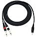 Adaptercable 3.5 Jack / 2xjack 3m Bk - Foto miniatura 5