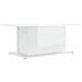 Tavolino da Salotto Bianco Lucido 102x55,5x40 cm in Truciolato - Foto miniatura 2
