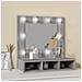 Mobile A Specchio Con Led Grigio Sonoma 60x31,5x62 Cm - Foto miniatura 6