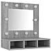 Mobile A Specchio Con Led Grigio Sonoma 60x31,5x62 Cm - Foto miniatura 9