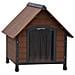 Cuccia Per Cani Ingresso In Plastica Rustique Marrone 102x82x87cm - Foto miniatura 1