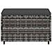 Poggiapiedi Da Giardino Con Cuscini 2 Pz In Polyrattan Grigio - Foto miniatura 2