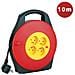 Enrouleur Domestique 10m H05vv-f3g1.0mm2, 4 Prises 2p+t 16a, Nf,ce - Foto miniatura 1