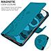 Cadorabo Custodia Compatibile Con Huawei P40 In Blu Fiore - Coperchio Protettivo In Design Floreale Con Chiusura Magnetica, Funzione Stand E Slot Per Carte - Foto miniatura 4