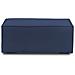 Pouf Antonella, Pouf Da Salotto, 100% Made In Italy, Poltroncina Relax In Tessuto Imbottito, Cm 100x70h43, Blu - Foto miniatura 3