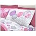 Completo Lenzuola Letto Pensieri Delicati 100% Cotone Dis. Palloncini Singolo Rosa - Foto miniatura 3