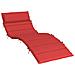 Cuscino Per Lettino Rosso 180x60x3 Cm In Tessuto Oxford - Foto miniatura 2