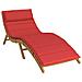 Cuscino Per Lettino Rosso 180x60x3 Cm In Tessuto Oxford - Foto miniatura 3