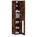 Credenza Rovere Fumo 34,5x34x180 Cm In Legno Multistrato - Foto miniatura 3