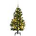 Albero Natale Incernierato Con 150 Led E Palline 120 Cm - Foto miniatura 1