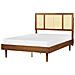 Letto Con Led Rattan Auray 140 X 200 Cm Marrone - Foto miniatura 13