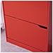 Scarpiera 4 Ante Ripiani Doppia Profondità Porta Scarpe Colore Rosso 63x24x150cm - Foto miniatura 5