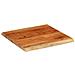 Piano Tavolo 80x80x2,5 Cm Quadrato Legno Acacia Bordi Vivi - Foto miniatura 2