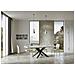 Tavolo Allungabile 90x140/244 Cm Volantis Premium Bianco Frassino Telaio Antracite - Foto miniatura 3
