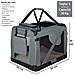 Trasportino Per Cani E Gatti,trasportino Per Animali Domestici Taglia S Gabbia Pieghevole Cani E Gatti,dimensioni L50xp34xh36 (grigio) - Foto miniatura 6