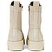 Light Taupe Casual Closed Booties Stivaletti Pelle Scarpe Donna Beige Eu 41, 207-16276301-105 716 - Foto miniatura 3