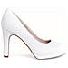 White Matt Classic Closed Pumps High Scarpe Con Tacco Sintetico E Tessile Scarpe Donna Bianco Eu 37, 1-22426-41 140 - Foto miniatura 2