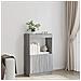 Credenza Grigio Sonoma 63x33x100 Cm In Truciolato - Foto miniatura 3