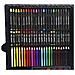 Set Di Pittura Con 150 Pezzi. Include Matite, Acquerelli, Pennarelli, Cere E Accessori. - Foto miniatura 3