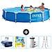 Piscina Fuori Terra - In Giro - 366x366x76 Cm - Blu - Include Accessori Coordinati Cb13 - Foto miniatura 1