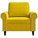 Lusso Casadino -  Poltrona Giallo 60 Cm Velluto - Foto miniatura 3
