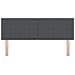 Testiera  Design Semplice Grigio Scuro 140 cm in Tessuto Corduroy - Foto miniatura 4
