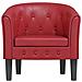 Poltrona a Pozzetto Rosso Vino in Similpelle - Foto miniatura 3