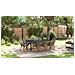 Set da Pranzo per Giardino da 9 Pezzi Grigio in Polyrattan - Foto miniatura 5