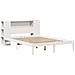 Letto Libreria senza Materasso Bianco 150x200 cm Legno di Pino - Foto miniatura 3