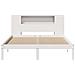 Letto Libreria senza Materasso Bianco 150x200 cm Legno di Pino - Foto miniatura 4