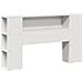 Letto Libreria senza Materasso Bianco 150x200 cm Legno di Pino - Foto miniatura 6
