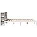 Letto Libreria senza Materasso Bianco 150x200 cm Legno di Pino - Foto miniatura 7