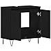 Cabinet da bagno  Nero Rovere 58x33x60 cm Legno ingegnerizzato - Foto miniatura 5