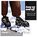 Ramponi Da Ghiaccio Ramponcini Da Scarpe 10 Denti Regolabili Per Neve Trekking - Foto miniatura 2